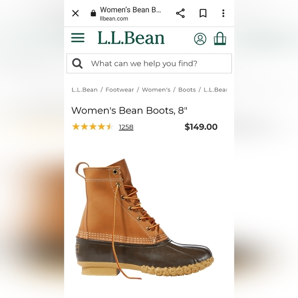 L.L. Bean Women's Bean Boot, 8" - Picture 7 of 7